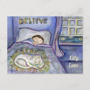 Spirit Kitty Greeting Custom Postcards