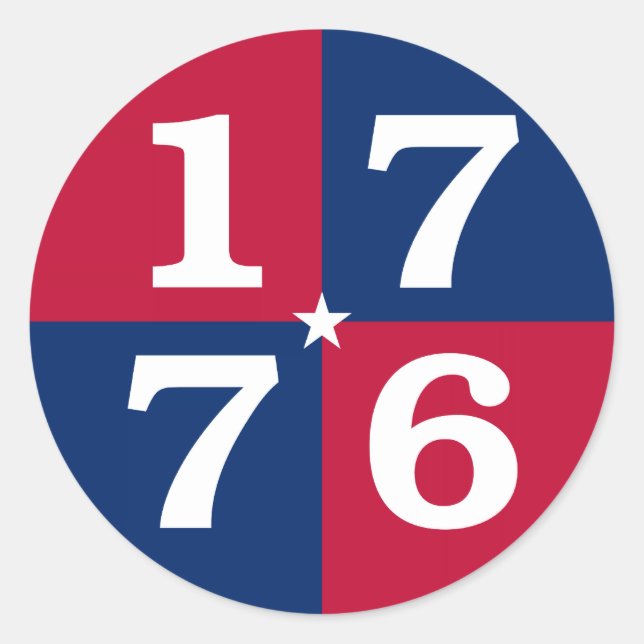 Spirit Of 1776 Classic Round Sticker (Front)