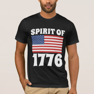 SPIRIT OF 1776 PATRIOTIC BLACK T-SHIRTS