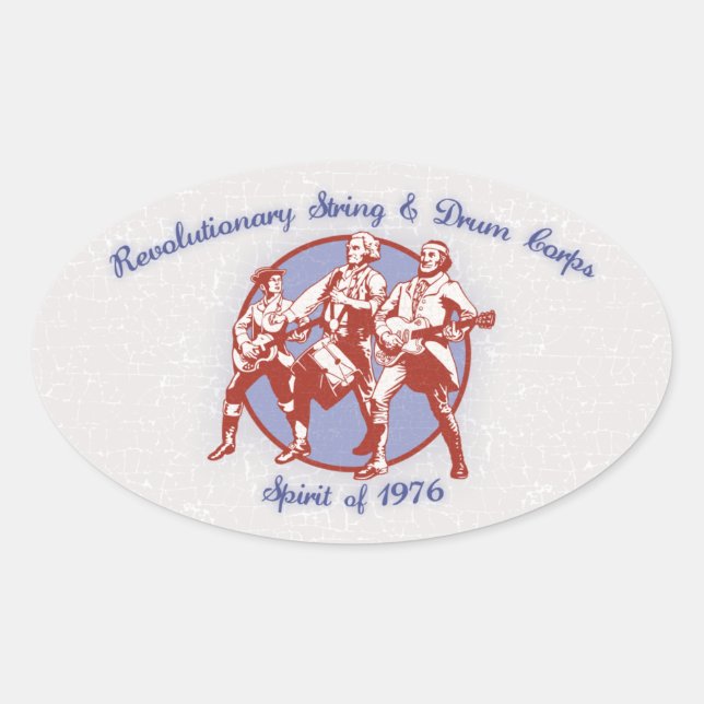 Spirit of 1976 oval sticker (Front)