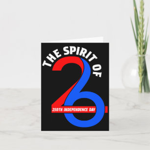 Spirit Of 26 America 2026 250 Years July 4 1776 Card