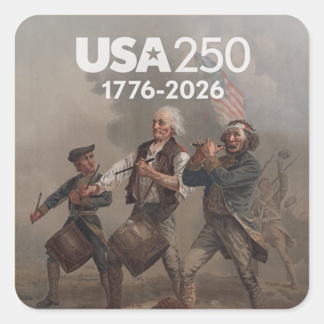 Spirit of 76 - America's 250th Anniversary Square Sticker (Front)