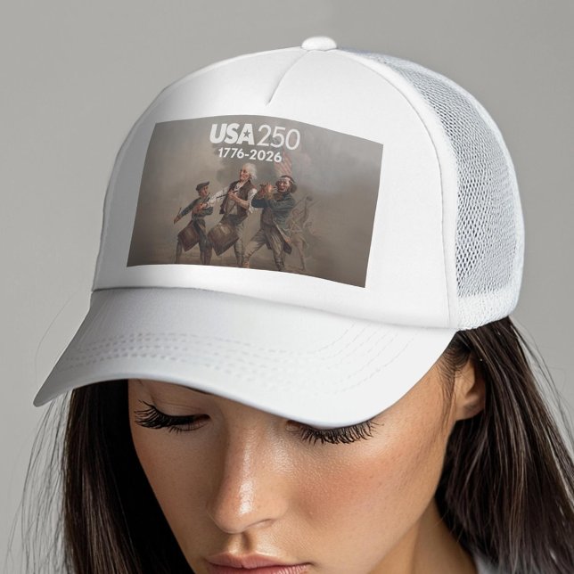 Spirit of 76 - America's 250th Anniversary Trucker Hat (USA 250 Trucker Hat - Celebrate America)