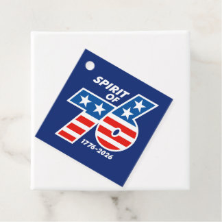 Spirit of 76 - America's 250th Birthday 1776-2026 Favour Tags
