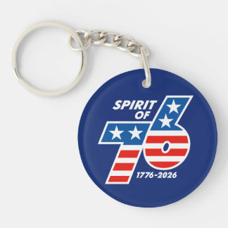 Spirit of 76 - America's 250th Birthday 1776-2026 Key Ring