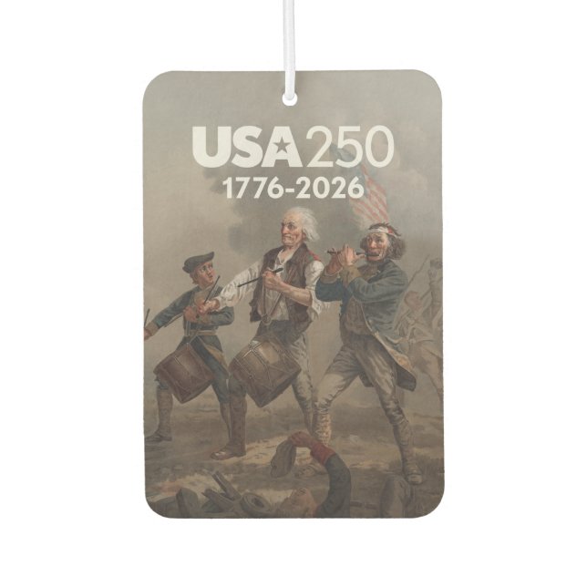 Spirit of 76 - America's 250th Birthday Car Air Freshener (Front)