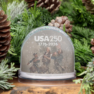 Spirit of 76 - America's 250th Birthday Snowglobe