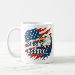 Spirit of American Freedom –Design for 4th of July Coffee Mug