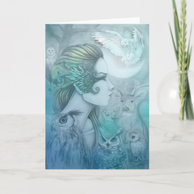 Spirit of Artemis 2 Diana Goddess Fantasy Art Card (Front)