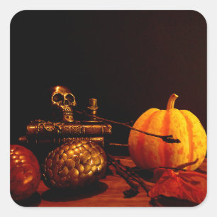 Spirit of Autumn - Still Life Square Sticker