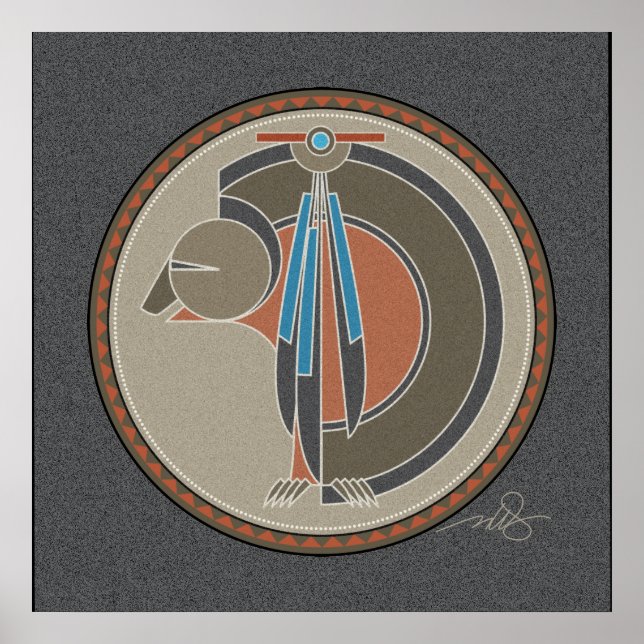 Spirit Of Bear grey background Poster (Front)