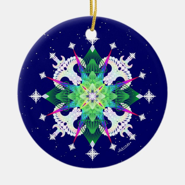 Spirit of Christmas Ceramic Tree Decoration (Front)