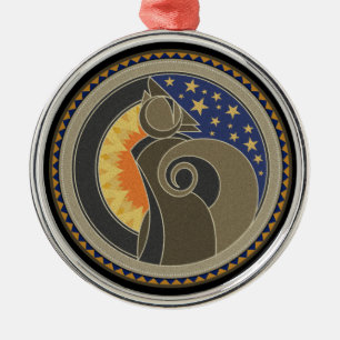 Spirit Of Coyote Christmas Metal Tree Decoration