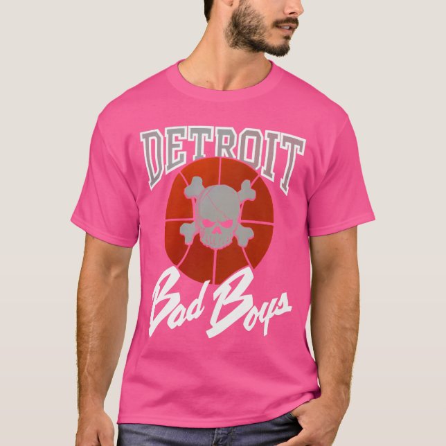 Spirit Of Detroit Detroit Michigan Pistons Red Win T-Shirt (Front)