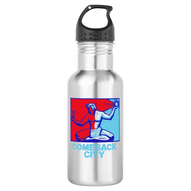 Spirit of Detroit "Hope" (18 oz), Stainless Steel 532 Ml Water Bottle (Front)