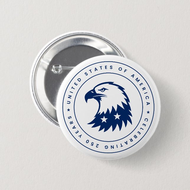 Spirit of Eagle 6 Cm Round Badge (Front & Back)