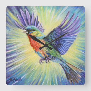 Spirit of Finch Square Wall Clock
