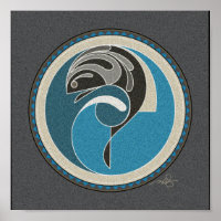 Spirit Of Fish grey background