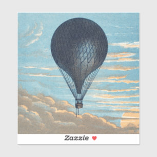 Spirit of Flight: Hot Air Balloon Ride Vintage Art