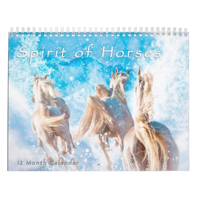 SPIRIT OF HORSES ART CALENDAR (Cover)