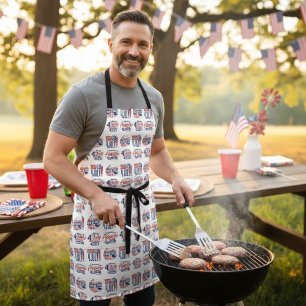 Spirit of Independence Fourth of July  Apron