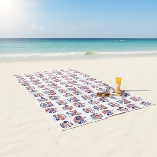 Spirit of Independence Fourth of July  Beach Towel