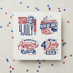 Spirit of Independence Fourth of July Napkin