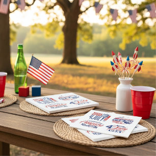 Spirit of Independence Fourth of July  Napkin