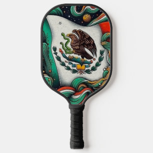 Spirit of Mexico Artistic Flag Pickleball Paddle