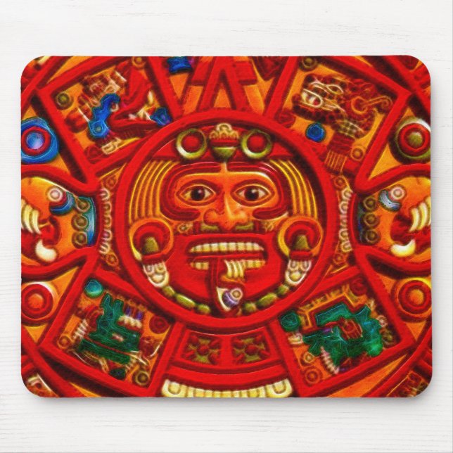 Spirit of Mexico & Peru, Mayan Incan Design Mouse Mat (Front)