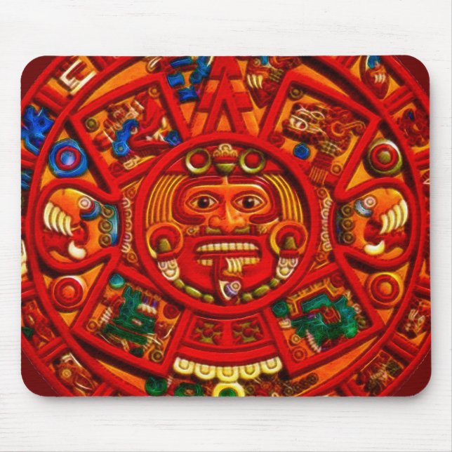 Spirit of Mexico & Peru, Mayan Incan Design Mouse Mat (Front)
