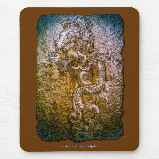 Spirit of Mexico & Peru, Mayan Incan Design Mouse Mat (Front)