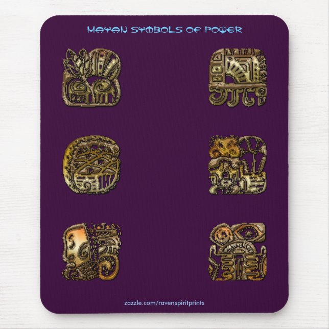 Spirit of Mexico & Peru, Mayan Incan Design Mouse Mat (Front)