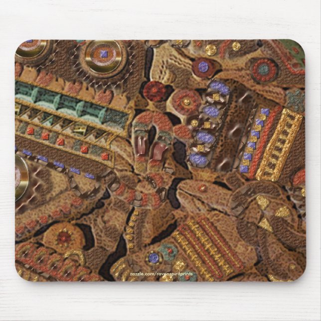 Spirit of Mexico & Peru, Mayan Incan Design Mouse Mat (Front)
