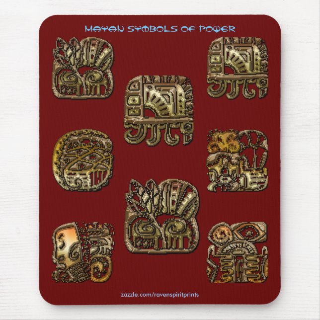 Spirit of Mexico & Peru, Mayan Incan Design Mouse Mat (Front)