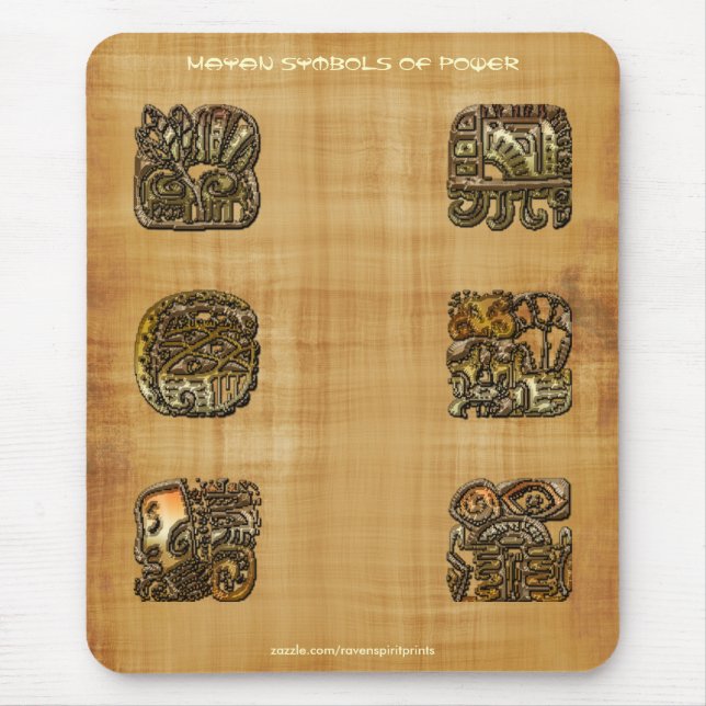 Spirit of Mexico & Peru, Mayan Incan Design Mouse Mat (Front)