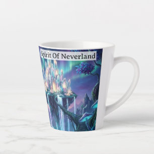 Spirit Of Neverland Never Grow Up Personalised Latte Mug