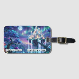 Spirit Of Neverland Never Grow Up Personalised Luggage Tag