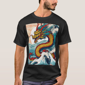 Spirit of  Orient:Japanese Dragon Illustration Tee