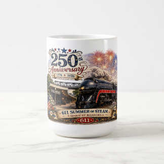 "Spirit of Roanoke" 611 Steam Engine Coffee Mug