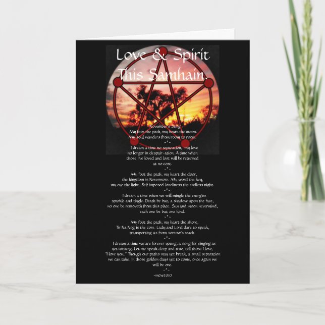 Spirit of Samhain Card (Front)