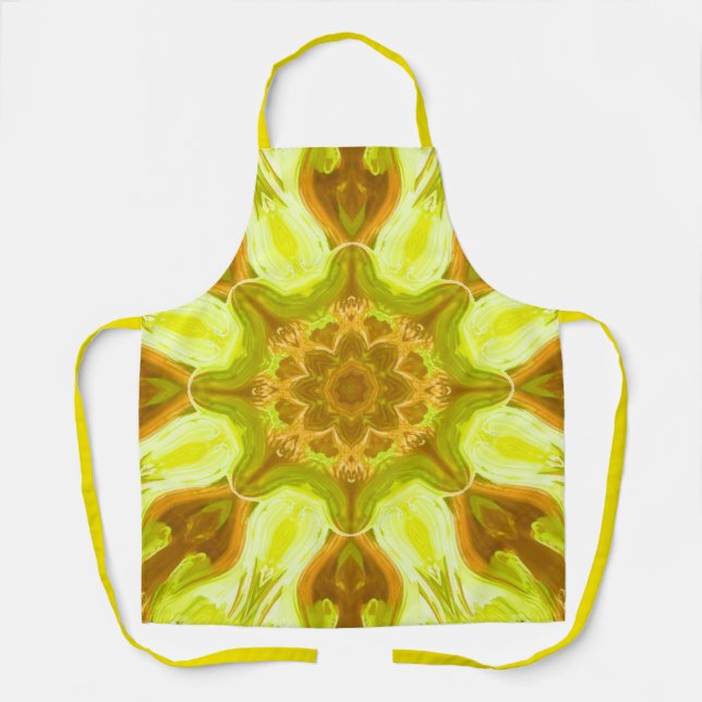 Spirit of solar foliage abstract Pattern  Apron (Front)
