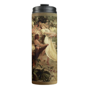 Spirit Of Spring by Alphonse Mucha Thermal Tumbler