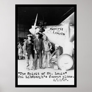 Spirit of St. Louis Aeroplane 1927 Poster