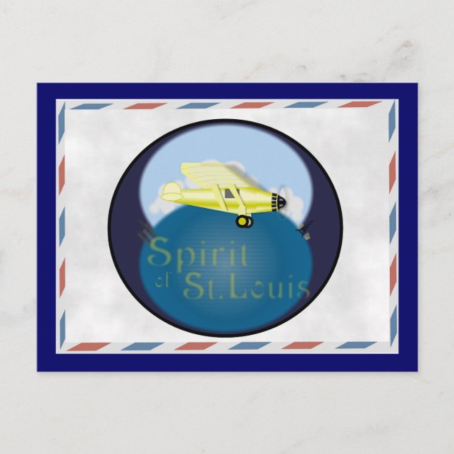 Spirit of St. Louis Postcard (Front)