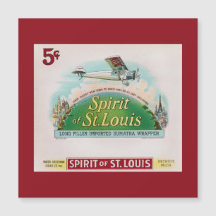 Spirit of St. Louis Vintage Cigar Label Retro