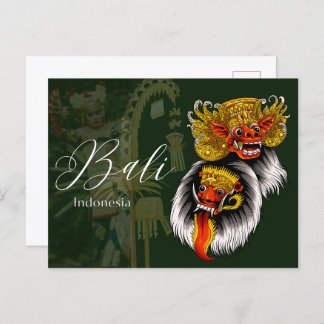 Spirit of Stunning Barong Bali Post Card 
