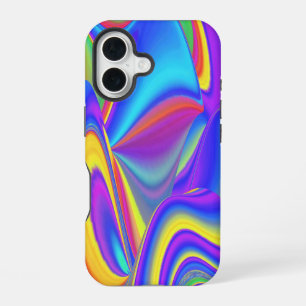 Spirit of Summer Breeze , Abstract 3D Rainbowart iPhone 16 Case
