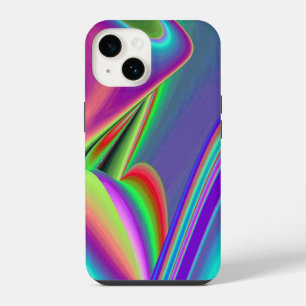Spirit of Summer Breeze , Abstract 3D Rainbowart iPhone 14 Case