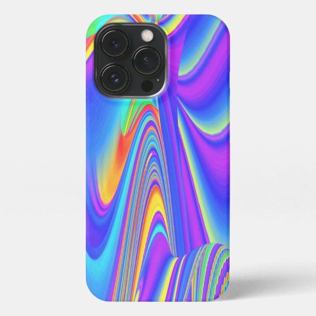 Spirit of Summer Breeze , Abstract 3D Rainbowart iPhone Case (Back)